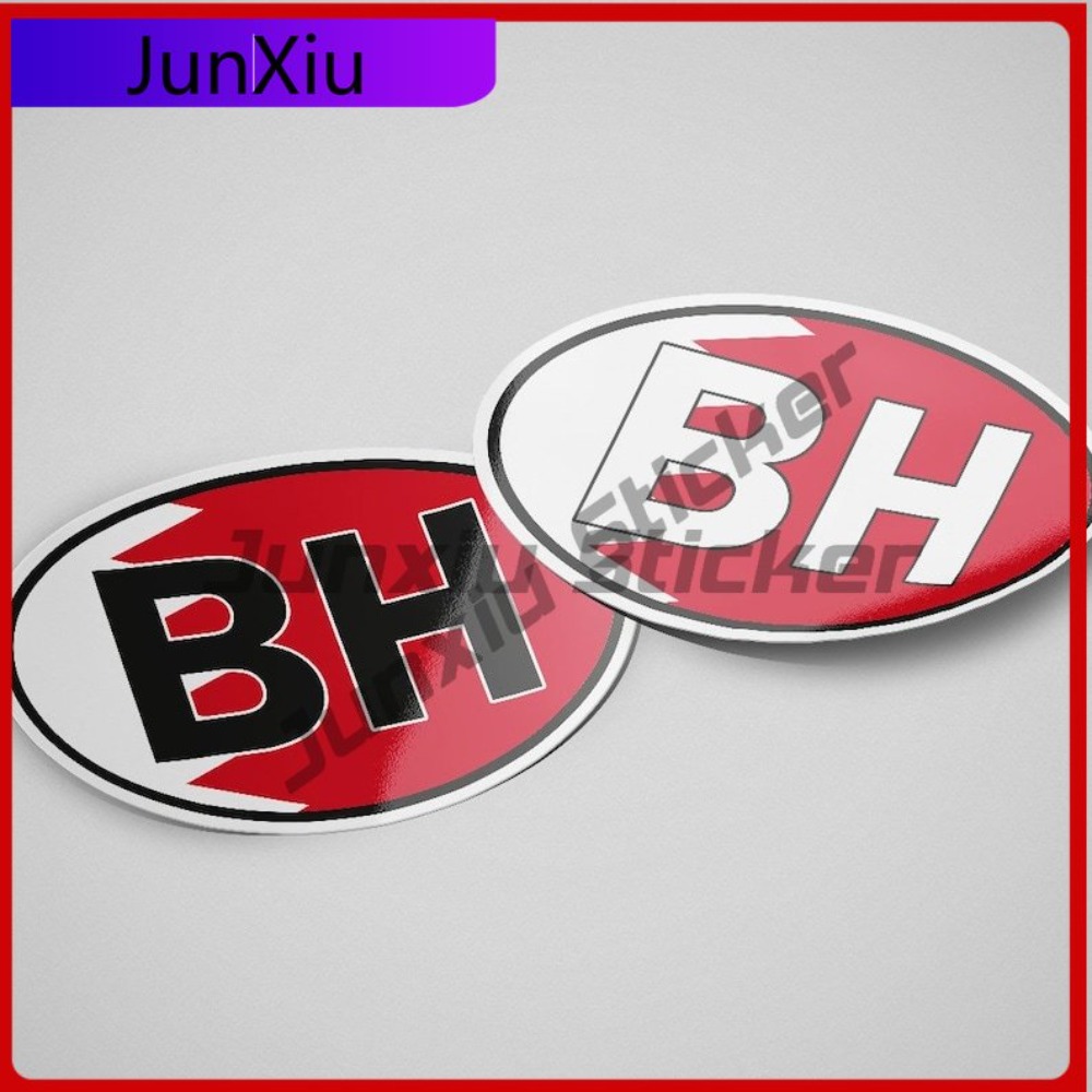 Car Accessories Bahrain - Водонепроницаемые наклейки с овальным флагом Бахрейна