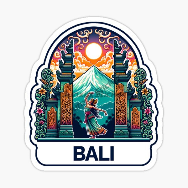 Car Accessories Bali - Наклейка на автомобиль с изображением пляжа