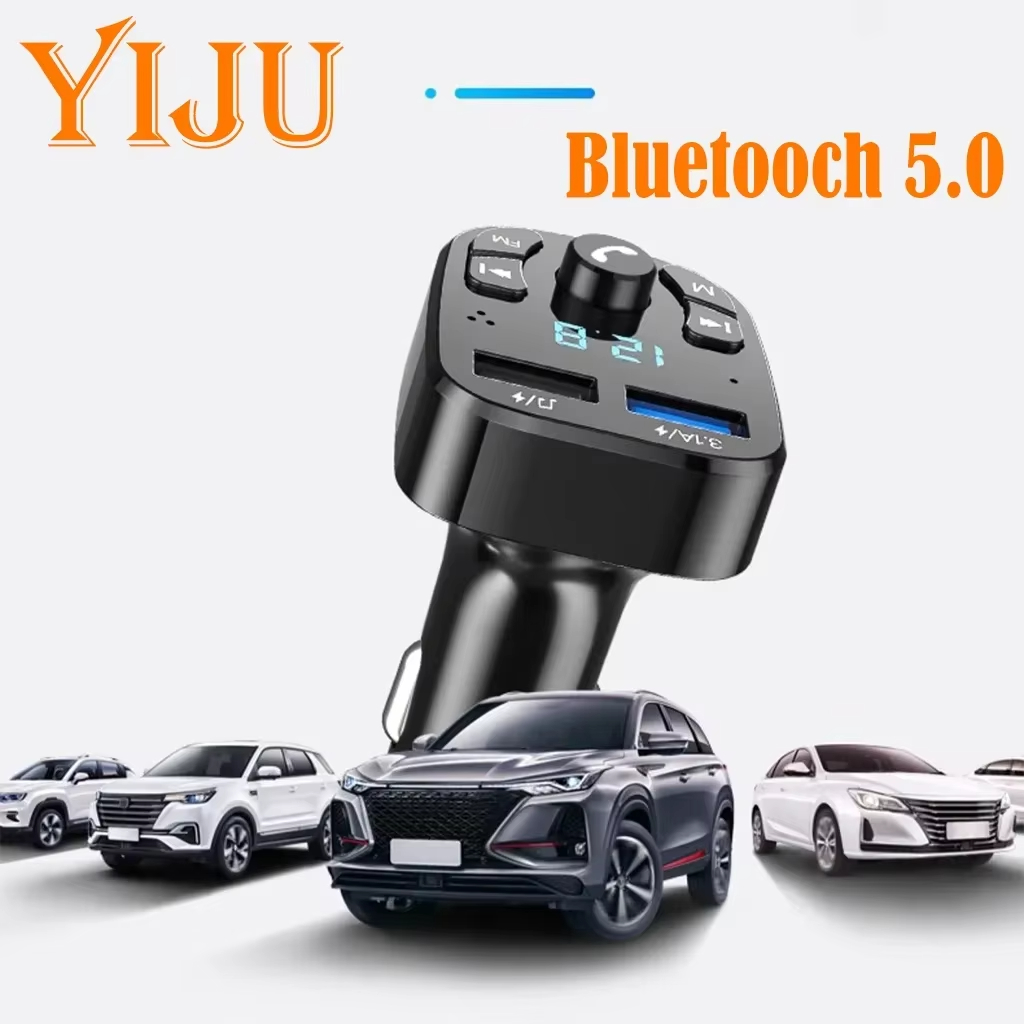 Fm Transmitter - Автомобильный FM-передатчик Bluetooth 5.0, беспроводной адаптер,