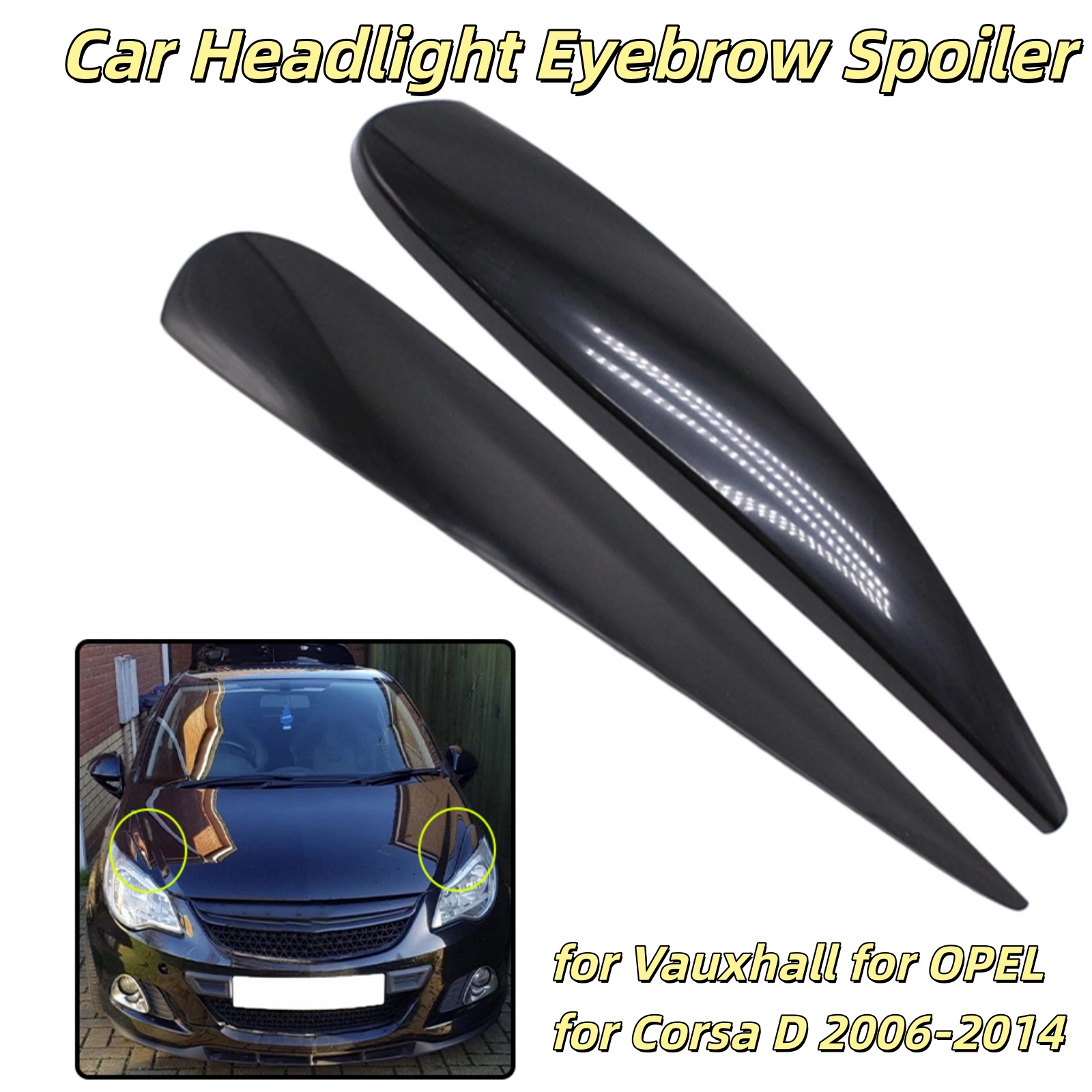 D.A.D Car Accessories - Накладки на фары (реснички) для Vauxhall/Opel