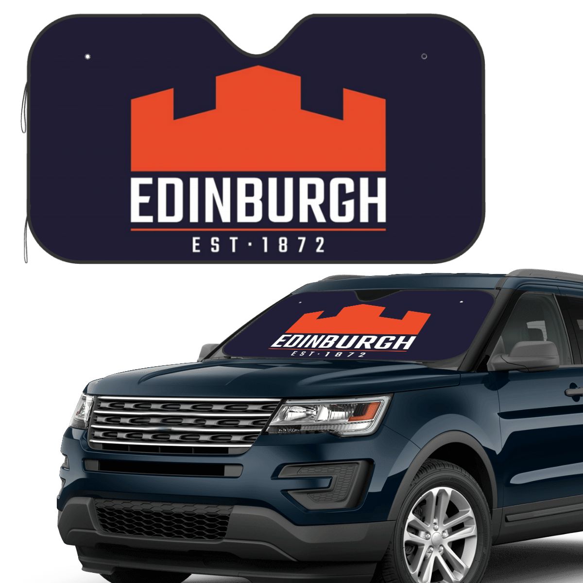 Car Accessories Edinburgh - Солнцезащитный козырек с логотипом Edinburgh Rugby