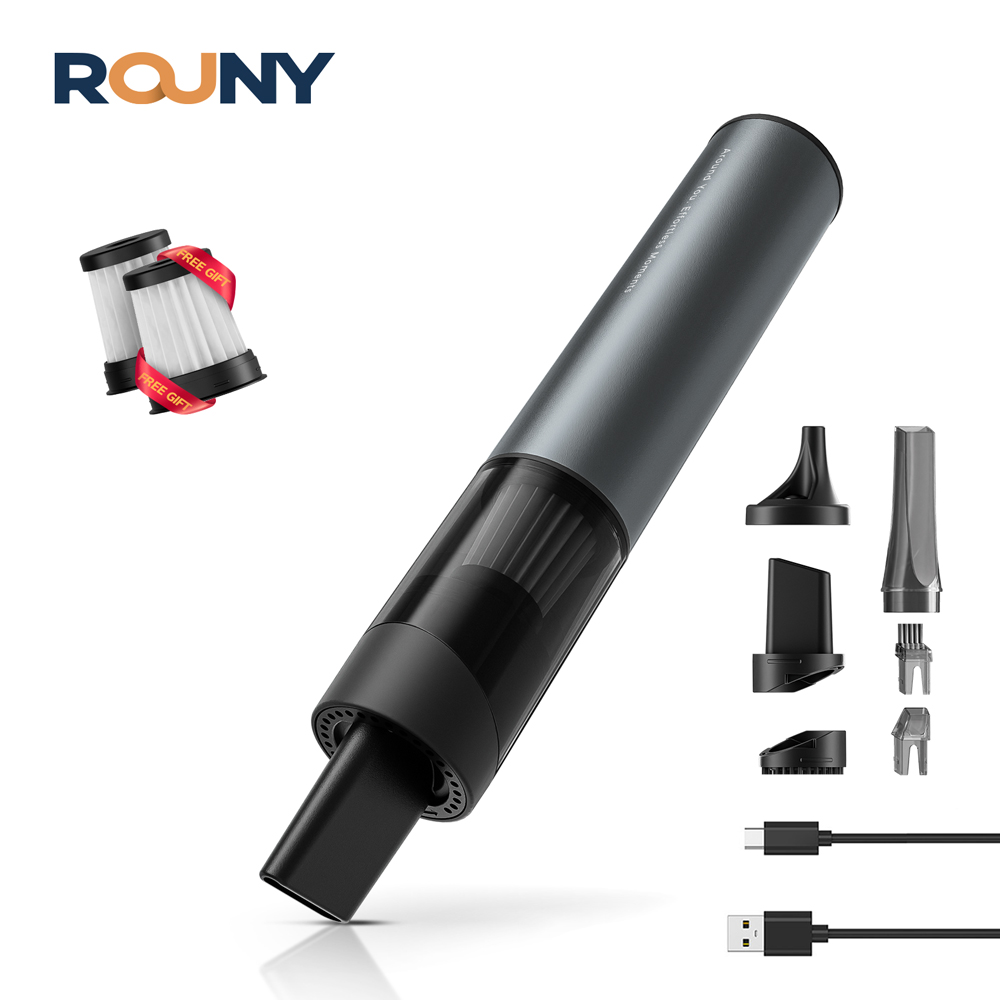 Car Vacuum Cleaner - Автомобильный ручной пылесос с 6 насадками,