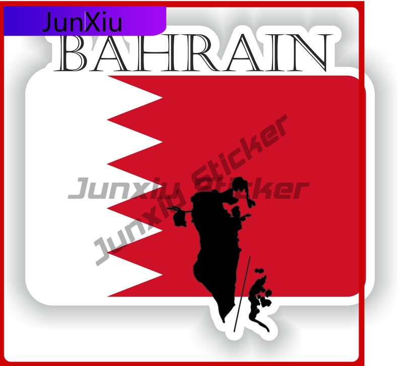 Car Accessories Bahrain - Наклейка на автомобиль с дизайном Бахрейна,