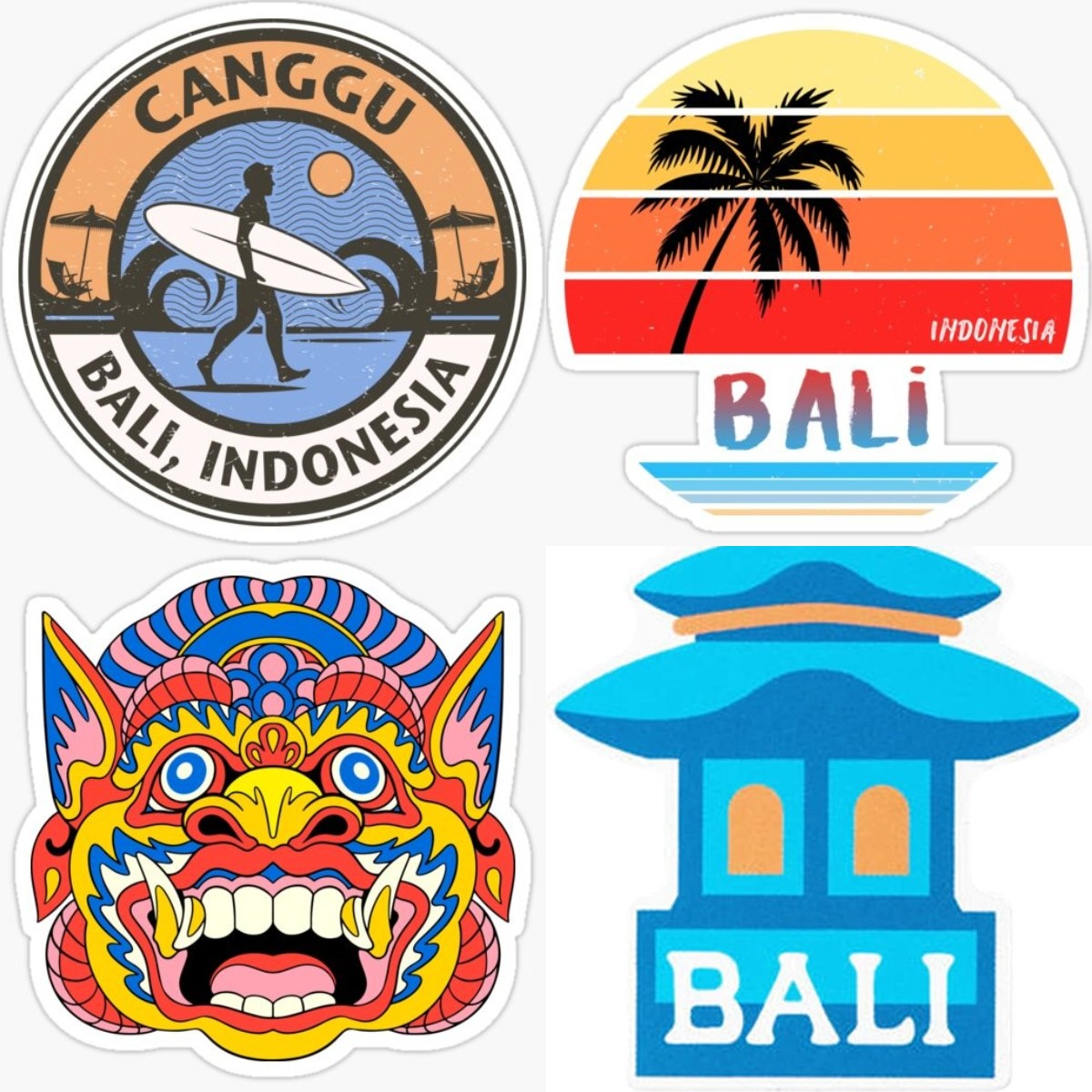 Car Accessories Bali - Виниловые наклейки с Бали, индонезийские наклейки