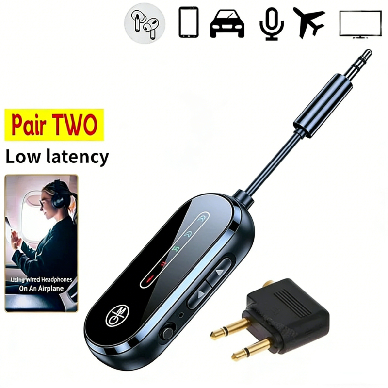 Fm Transmitter - Bluetooth-передатчик-приемник 2-в-1 Bluetooth 5.4 с низкой