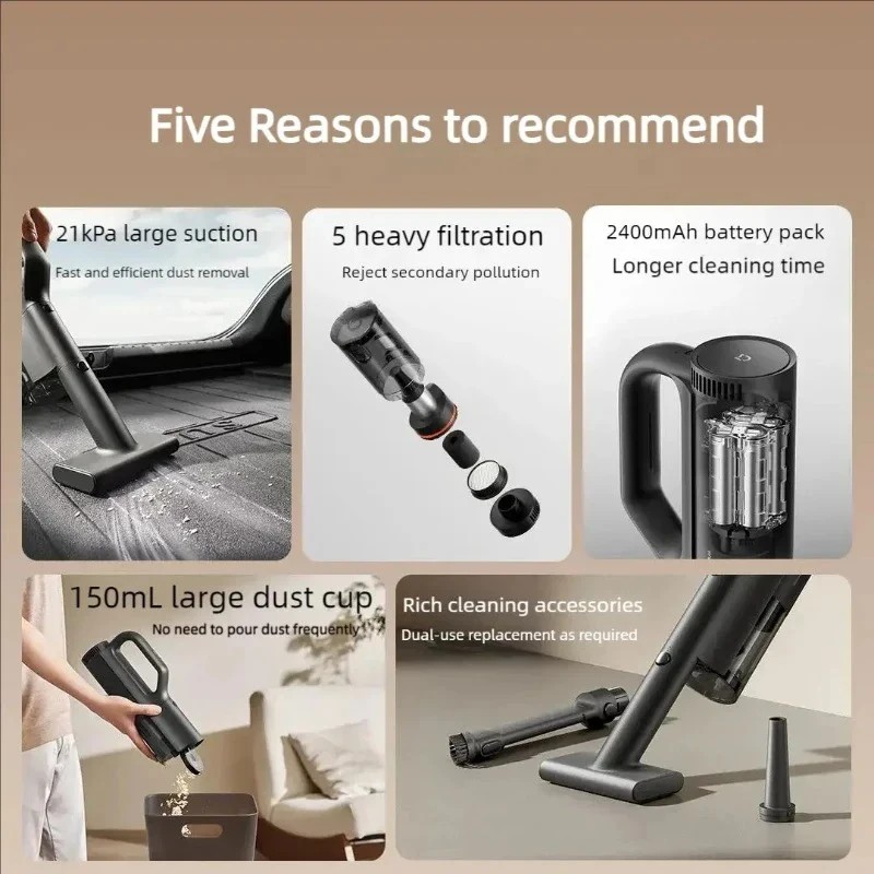 НОВЫЙ автомобильный пылесос MI – обзор и цена Car Vacuum Cleaner