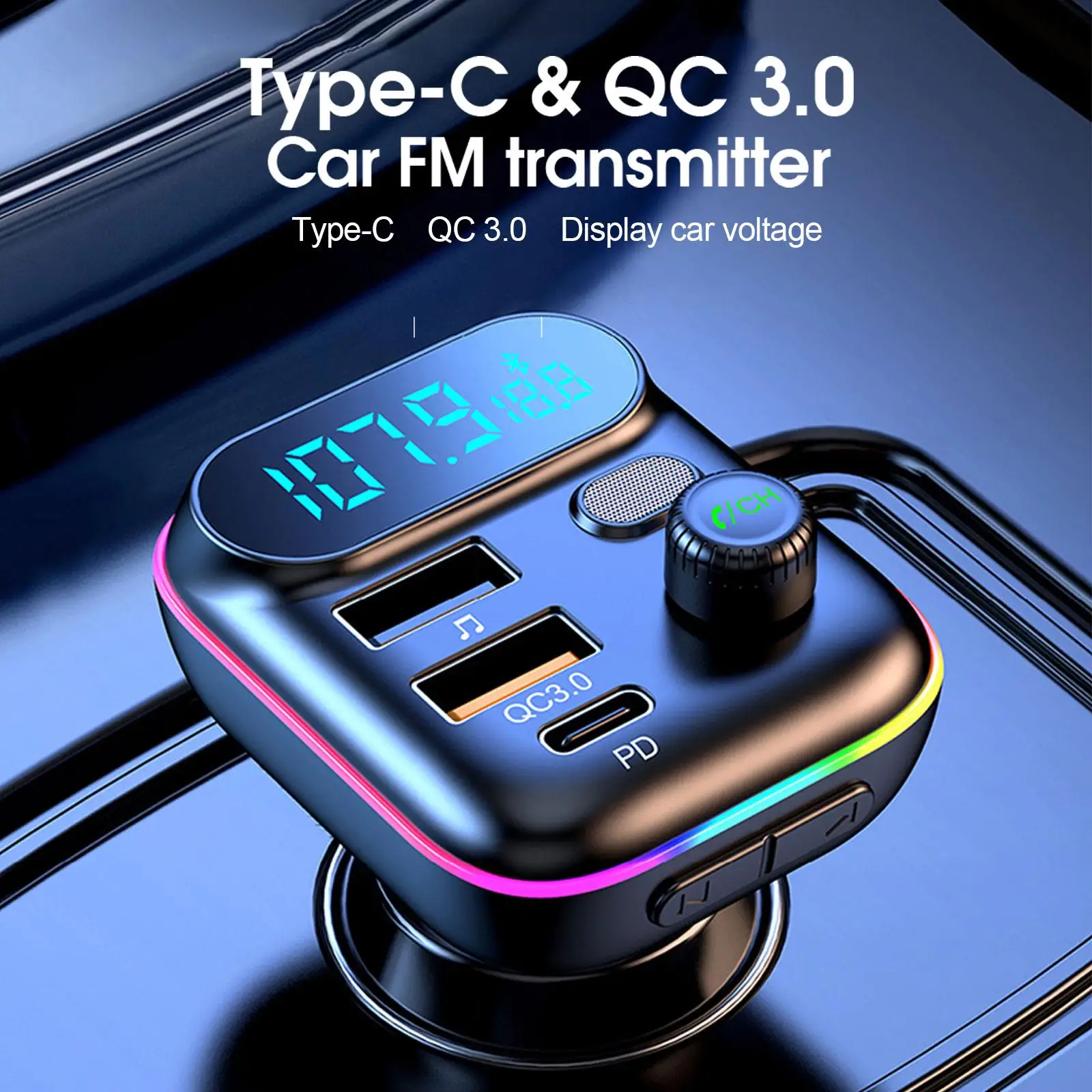 Автомобильный PD 18 Вт QC3.0 с – обзор и цена Fm Transmitter