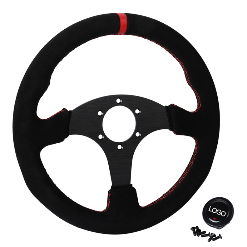 Замшевый гоночный руль с возмо – обзор и цена Car Accessories Logo