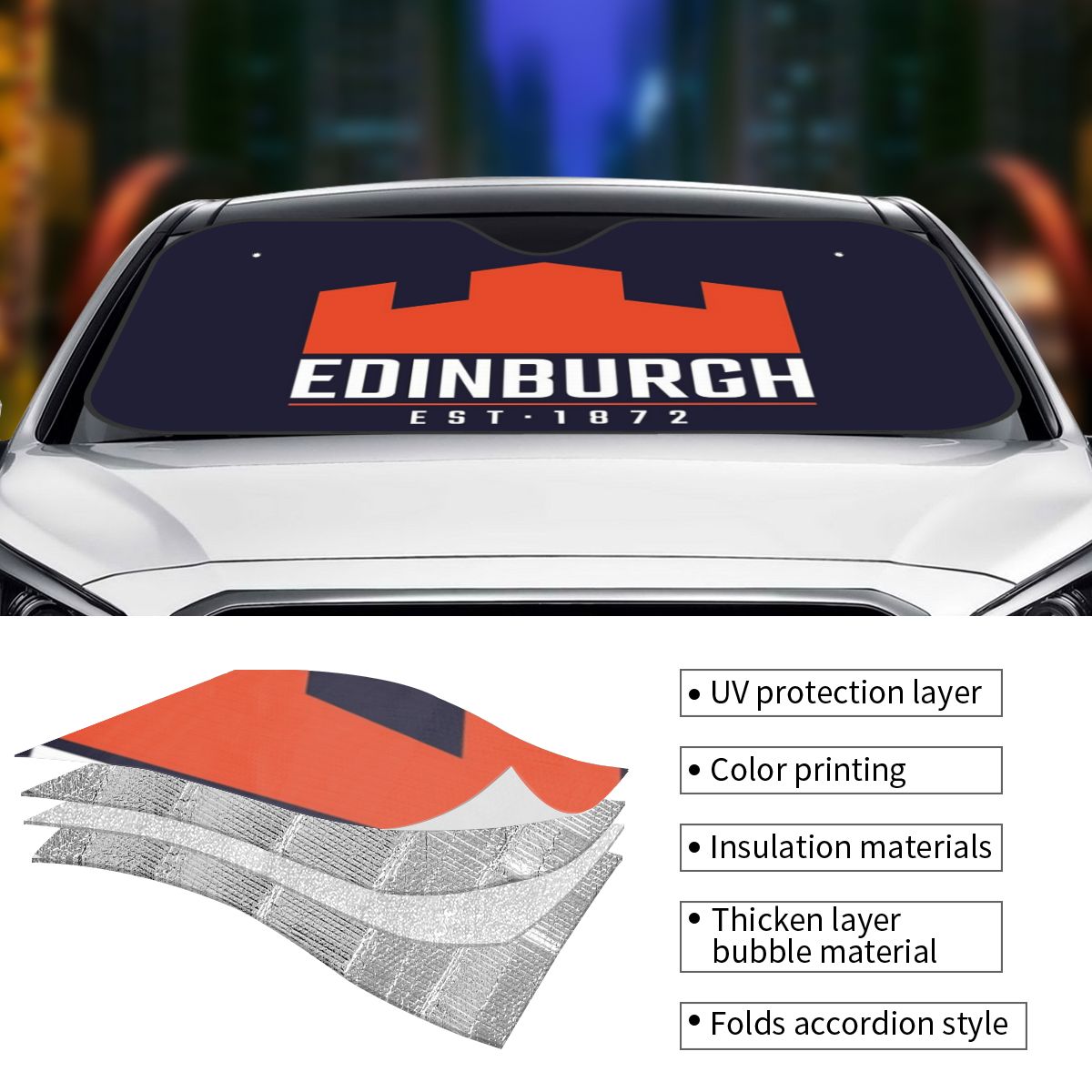 Солнцезащитный козырек с логот – обзор и цена Car Accessories Edinburgh