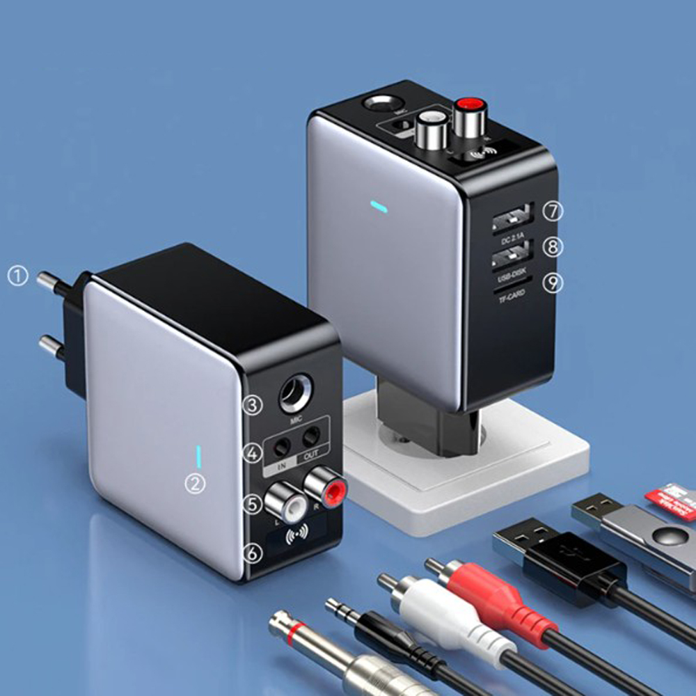 QC 2.0 H6 EU US Plug Daul USB  – обзор и цена Fm Transmitter